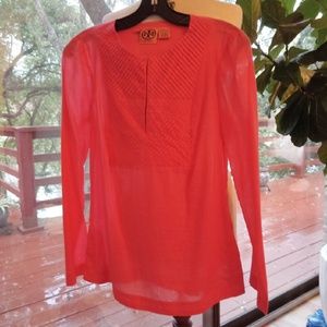 Tory Burch Pink Cotton Top Tunic 2 New with Tag
